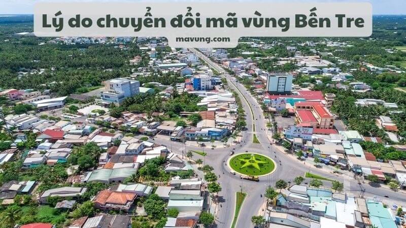 chuyển đổi mã vùng Bến Tre