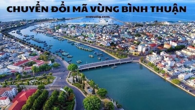 chuyển đổi mã vùng Bình Thuận